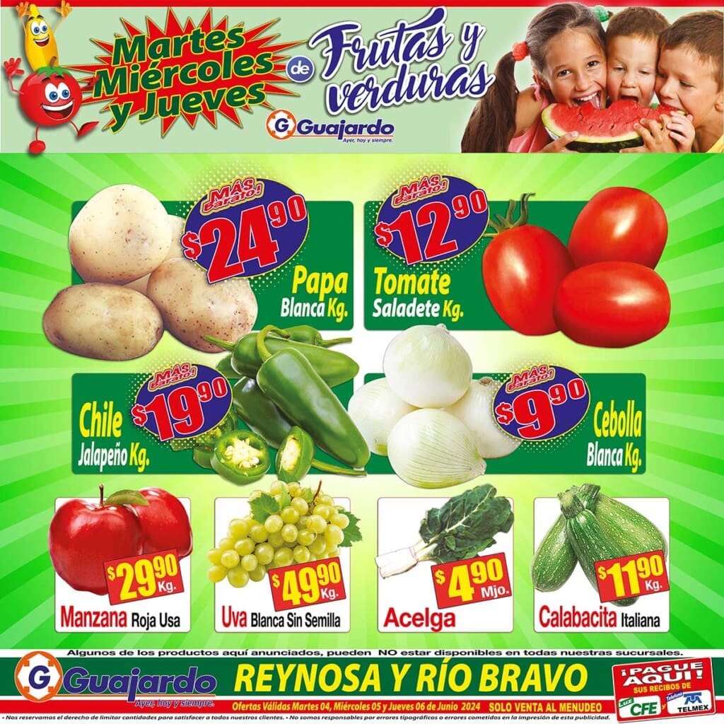 super guajardo frutas verduras junio 4