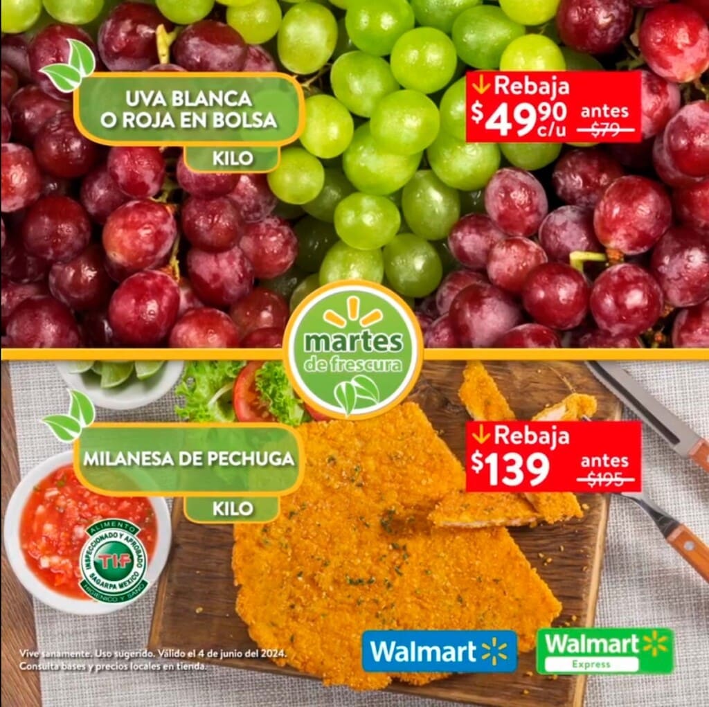 walmart martes frescura junio 3 4