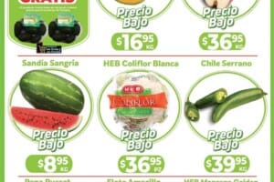 Ofertas HEB frutas y verduras del 2 al 8 de julio 2024