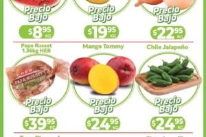 Ofertas HEB frutas y verduras del 30 de julio al 5 de agosto 2024