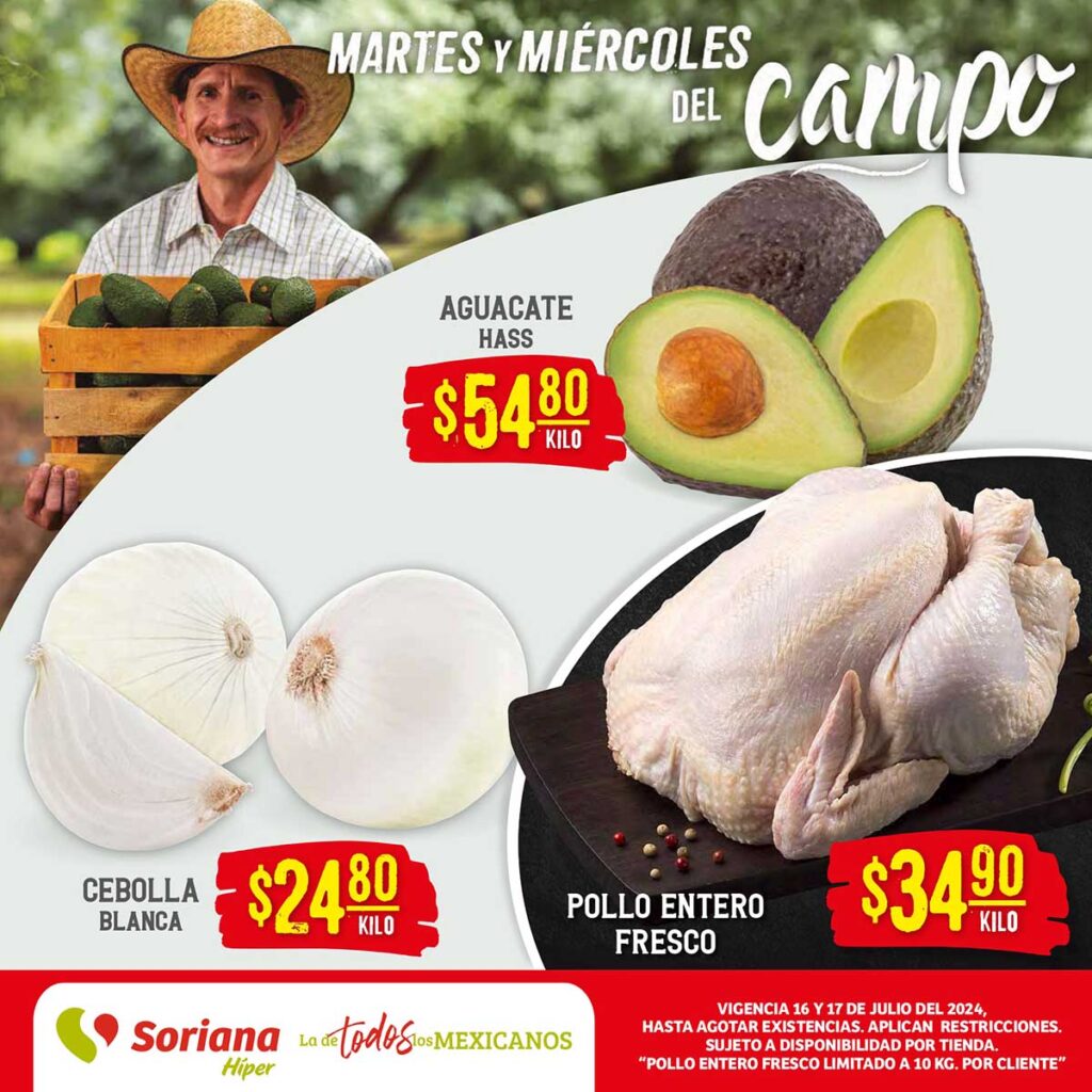 folleto soriana frutas verduras 160724