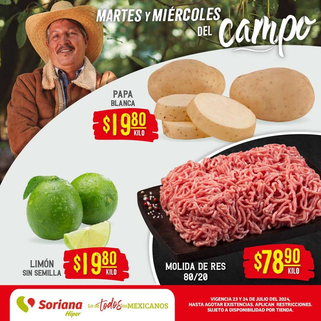 folleto soriana frutas verduras 230724