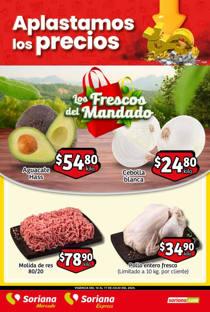 soriana mercado frutas verduras 160724