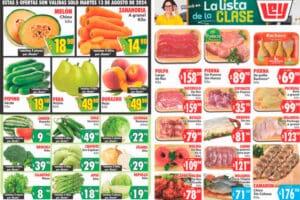 Folleto Casa Ley Frutas y verduras 13 y 14 de agosto de 2024