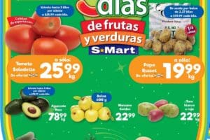 Ofertas SMart frutas y verduras del 20 al 22 de agosto de 2024