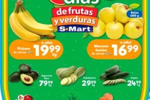 Ofertas S-Mart frutas y verduras del 27 al 29 de agosto 2024