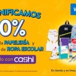 Walmart 10% de bonificación en papelería y ropa escolar pagando con Cashi