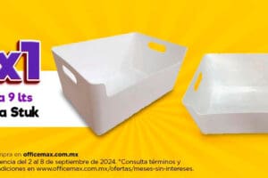 Promoción OfficeMax: 2×1 en cajas de almacenamiento