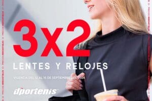 Dportenis: 3×2 en lentes y relojes del 12 al 16 de septiembre 2024