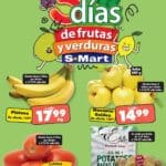 Folleto S-Mart frutas y verduras del 17 al 19 de septiembre 2024