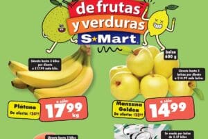 Ofertas S-Mart frutas y verduras del 17 al 19 de septiembre 2024