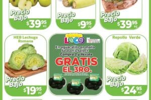 Ofertas HEB frutas y verduras del 24 al 29 de septiembre 2024