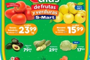 Ofertas S-Mart frutas y verduras del 10 al 12 de septiembre 2024