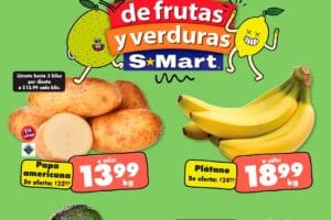 Ofertas S-Mart frutas y verduras del 24 al 26 de septiembre 2024