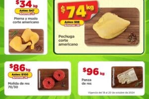 Ofertas Bodega Aurrerá frutas y verduras al 24 de octubre 2024