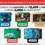 Promoción Costco: $5,000 de descuento en pantallas de $15,499 o más