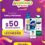 Soriana: Cupón $50 de descuento en productos Lala y los Volcanes