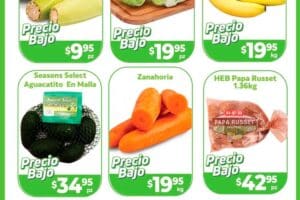 Ofertas HEB frutas y verduras del 29 de octubre al 4 de noviembre 2024