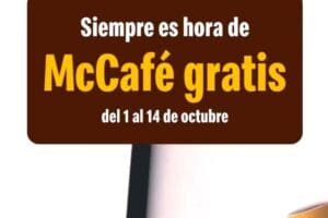 McDonald’s: Café GRATIS al 14 de octubre de 2024