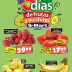 Folleto S-Mart frutas y verduras del 1 al 3 de octubre 2024