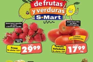 Ofertas S-Mart frutas y verduras del 1 al 3 de octubre 2024