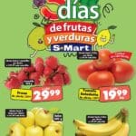 Folleto S-Mart frutas y verduras del 8 al 10 de octubre 2024