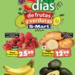 Folleto S-Mart frutas y verduras del 22 al 24 de octubre 2024