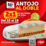 Buen Fin 2024 en Vips: 2×1 en pay helado de limón