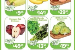 Ofertas HEB frutas y verduras del 19 al 25 de noviembre 2024