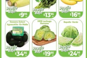 Ofertas HEB frutas y verduras del 5 al 11 de noviembre 2024