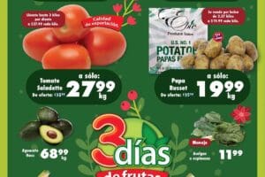 Ofertas S-Mart frutas y verduras del 5 al 7 de noviembre 2024