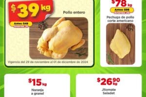 Ofertas Bodega Aurrerá Tianguis de frutas y verduras al 5 de diciembre 2024