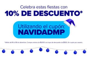 Cupón de Navidad Mercado Pago 10% de descuento en tiendas seleccionadas