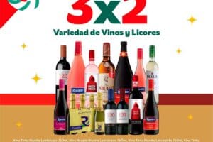 Oxxo: 3×2 en vinos y licores al 25 de diciembre