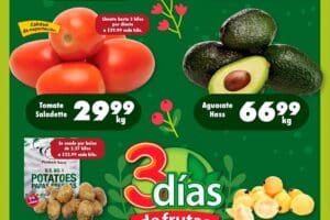 Ofertas S-Mart frutas y verduras del 17 al 19 de diciembre 2024