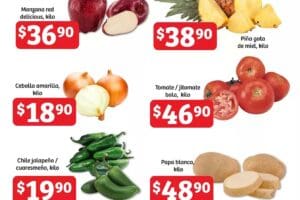 Ofertas Soriana Canasta Aliada frutas y verduras al 8 de diciembre 2024