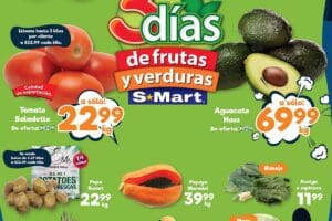 Ofertas S-Mart frutas y verduras del 7 al 9 de enero 2025