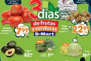 Ofertas S-Mart frutas y verduras del 18 al 20 de febrero 2025