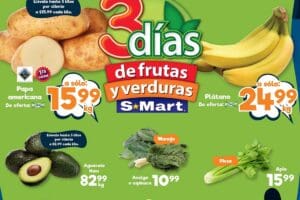 Ofertas S-Mart frutas y verduras del 25 al 27 de febrero 2025