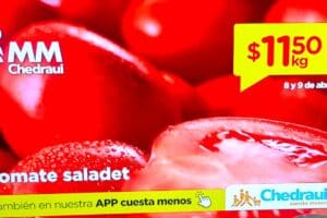 Ofertas Chedraui frutas y verduras 8 y 9 de abril 2025
