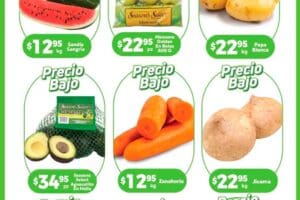 Ofertas HEB frutas y verduras del 22 al 28 de abril 2025