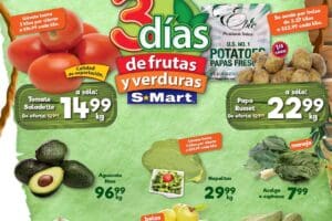 Ofertas S-Mart frutas y verduras del 8 al 10 de abril 2025