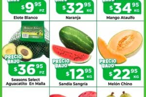 Ofertas HEB frutas y verduras del 22 al 28 de julio 2025