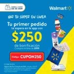 Walmart Súper: Cupón $250 de descuento en primer pedido desde App