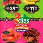 Ofertas S-Mart frutas y verduras del 2 al 4 de septiembre 2025 2 smart frutas verduras 260825