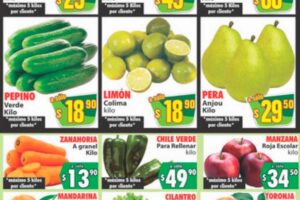 Folleto Casa Ley frutas y verduras 11 y 12 de noviembre 2025