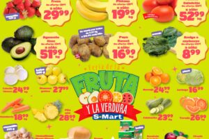 Ofertas S-Mart frutas y verduras del 7 al 9 de abril 2026