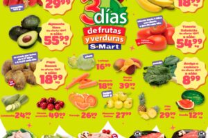 Ofertas S-Mart frutas y verduras del 21 al 23 de abril 2026
