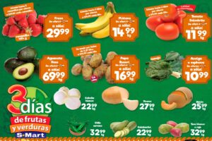Ofertas S-Mart frutas y verduras del 14 al 16 de julio 2026