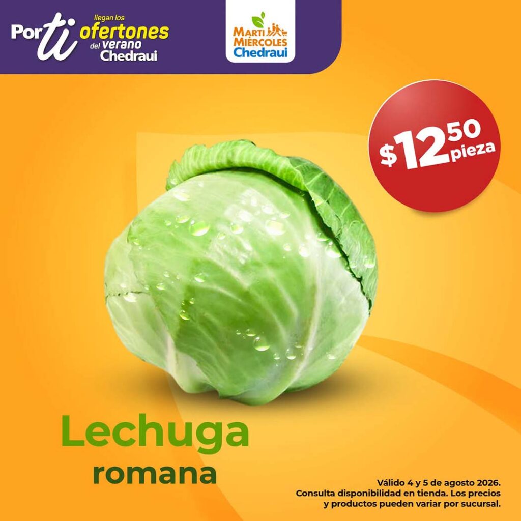 Ofertas Chedraui frutas y verduras 4 y 5 de agosto 2026 5 chedraui frutas verduras 040826 5
